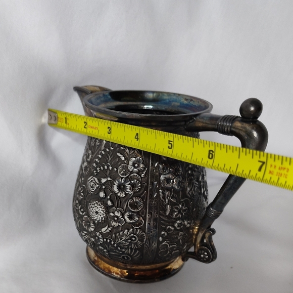 19th-Century Reed & Barton (SP) High Relief Victorian Pitcher - Picture 9 of 10